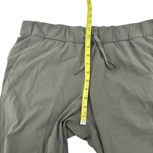 Lululemon On The Fly Cropped Jogger Pants 10 Sage Green Active Workout #h - Picture 7 of 9